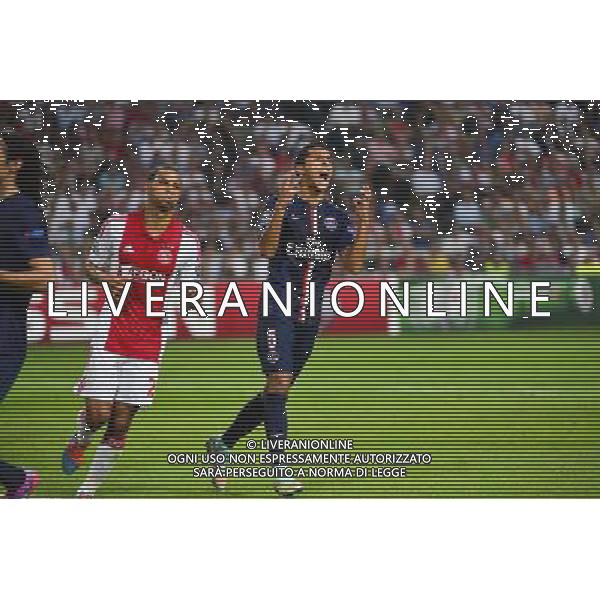 Deception MARQUINHOS - 17.09.2014 - Ajax Amsterdam / Paris Saint Germain - Champions League Photo : Dave Winter / Icon Sport /Agenzia Aldo Liverani sas - ITALY ONLY - EDITORIAL USE ONLY