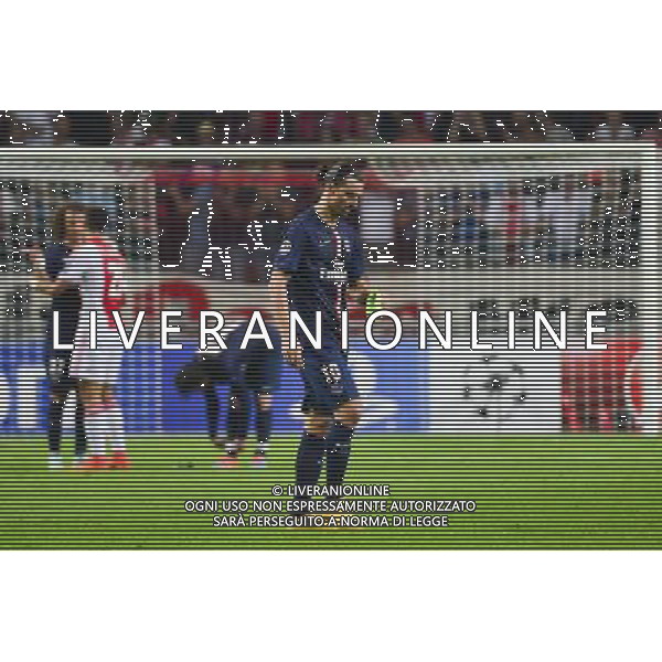 Deception Zlatan IBRAHIMOVIC - 17.09.2014 - Ajax Amsterdam / Paris Saint Germain - Champions League Photo : Dave Winter / Icon Sport /Agenzia Aldo Liverani sas - ITALY ONLY - EDITORIAL USE ONLY