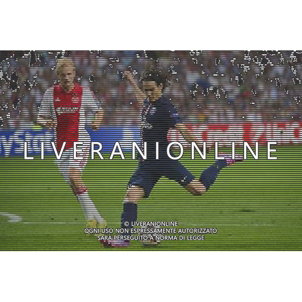 Edinson CAVANI - 17.09.2014 - Ajax Amsterdam / Paris Saint Germain - Champions League Photo : Dave Winter / Icon Sport /Agenzia Aldo Liverani sas - ITALY ONLY - EDITORIAL USE ONLY