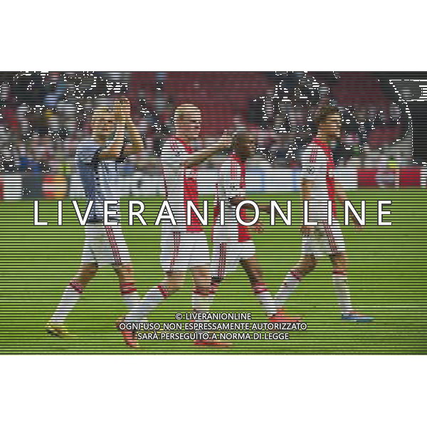 Joie Ajax Amsterdam / Davy KLAASSEN - 17.09.2014 - Ajax Amsterdam / Paris Saint Germain - Champions League Photo : Dave Winter / Icon Sport /Agenzia Aldo Liverani sas - ITALY ONLY - EDITORIAL USE ONLY