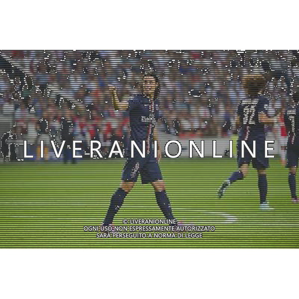 Joie Edinson CAVANI - 17.09.2014 - Ajax Amsterdam / Paris Saint Germain - Champions League Photo : Dave Winter / Icon Sport /Agenzia Aldo Liverani sas - ITALY ONLY - EDITORIAL USE ONLY