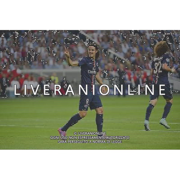 Joie Edinson CAVANI - 17.09.2014 - Ajax Amsterdam / Paris Saint Germain - Champions League Photo : Dave Winter / Icon Sport /Agenzia Aldo Liverani sas - ITALY ONLY - EDITORIAL USE ONLY