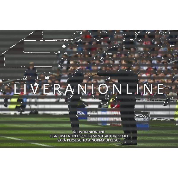 Laurent BLANC / Frank de BOER - 17.09.2014 - Ajax Amsterdam / Paris Saint Germain - Champions League Photo : Dave Winter / Icon Sport /Agenzia Aldo Liverani sas - ITALY ONLY - EDITORIAL USE ONLY