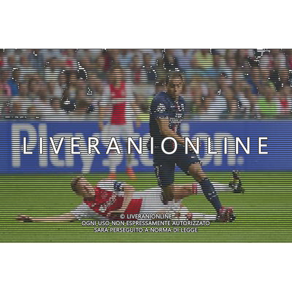 Nilas MOISANDER / Lucas MOURA - 17.09.2014 - Ajax Amsterdam / Paris Saint Germain - Champions League Photo : Dave Winter / Icon Sport /Agenzia Aldo Liverani sas - ITALY ONLY - EDITORIAL USE ONLY