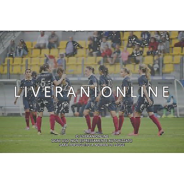 Joie France - Sabrina DELANNOY / Elise BUSSAGLIA - 17.09.2014 - France / Finlande - Eliminatoires Coupe du Monde 2015 Photo : Fred Porcu / Icon Sport /Agenzia Aldo Liverani sas - ITALY ONLY - Francia Vs Finlandia partita calcio nazionale femminile qualificazioni mondiali 2015