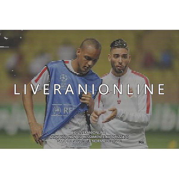 Layvin Kurzawa / Yannick Ferreira Carrasco - 16.09.2014 - Monaco / Bayer Leverkusen - Champions League Photo : Neal Simpson / Icon Sport /Agenzia Aldo Liverani sas - ITALY ONLY - EDITORIAL USE ONLY