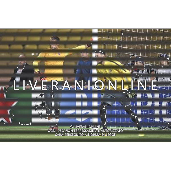 Maarten Stekelenburg / Danijel Subasic - 16.09.2014 - Monaco / Bayer Leverkusen - Champions League Photo : Neal Simpson / Icon Sport /Agenzia Aldo Liverani sas - ITALY ONLY - EDITORIAL USE ONLY