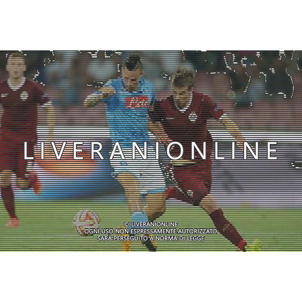 NAPOLI - SPARTA PRAGA UEFA EUROPA LEAGUE 18 SETTEMBRE 2014 NELLA FOTO: MAREK HAMSIK ©MOSCA/Agenzia Aldo Liverani sas