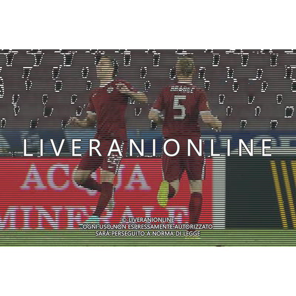 NAPOLI - SPARTA PRAGA UEFA EUROPA LEAGUE 18 SETTEMBRE 2014 NELLA FOTO: ESULTANZA HUSBAUER ©MOSCA/Agenzia Aldo Liverani sas