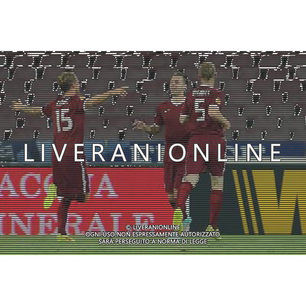 NAPOLI - SPARTA PRAGA UEFA EUROPA LEAGUE 18 SETTEMBRE 2014 NELLA FOTO: ESULTANZA DOPO IL GOL DI HUSBAUER ©MOSCA/Agenzia Aldo Liverani sas
