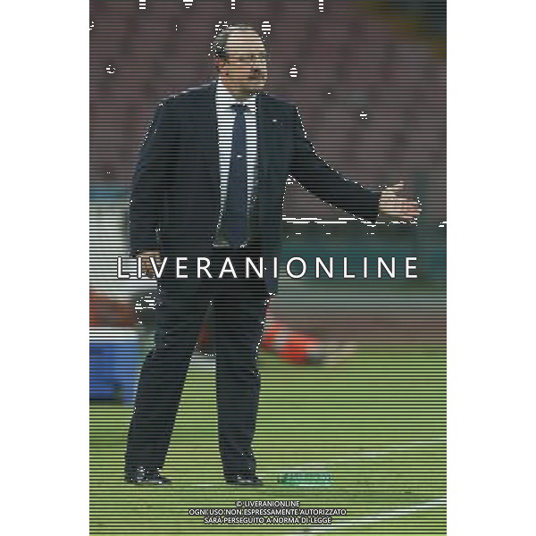 NAPOLI - SPARTA PRAGA UEFA EUROPA LEAGUE 18 SETTEMBRE 2014 NELLA FOTO: RAFAEL BENITEZ ©MOSCA/Agenzia Aldo Liverani sas