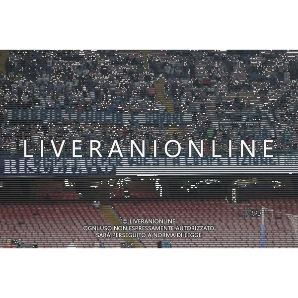 NAPOLI - SPARTA PRAGA UEFA EUROPA LEAGUE 18 SETTEMBRE 2014 NELLA FOTO: STRISCIONE DI PROTESTA DEI TIFOSI ©MOSCA/Agenzia Aldo Liverani sas