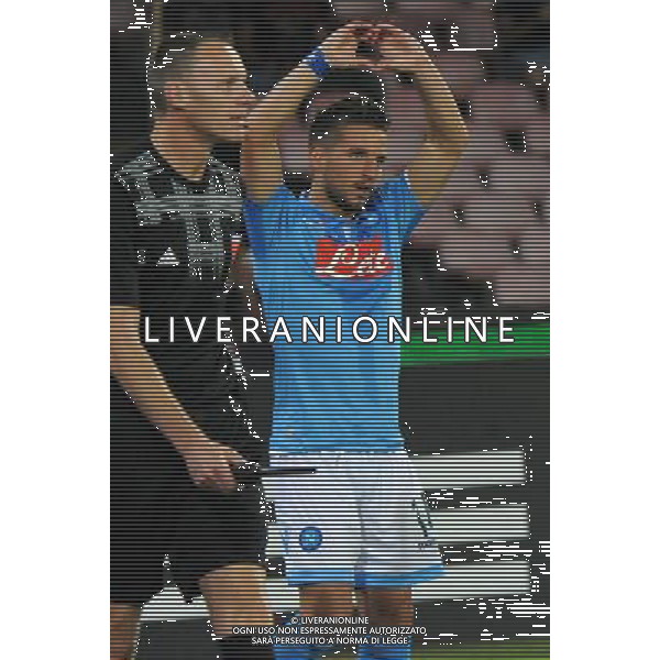 NAPOLI - SPARTA PRAGA UEFA EUROPA LEAGUE 18 SETTEMBRE 2014 NELLA FOTO: ESULTANZA DOPO IL GOL DI MERTENS ©MOSCA/Agenzia Aldo Liverani sas