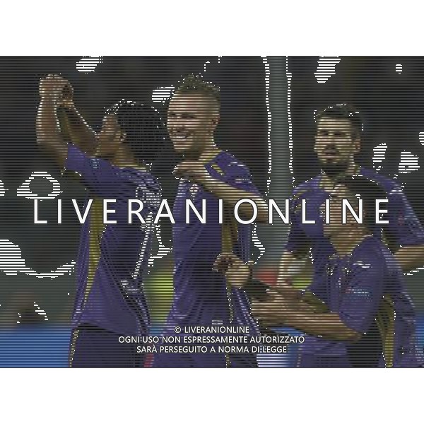 UEFA Europa League 2014/2015 Gruppo K Firenze - 18.09.2014 Fiorentina-Guingamp Nella Foto:cuadrado esulta /Ph.Vitez-Ag. Aldo Liverani