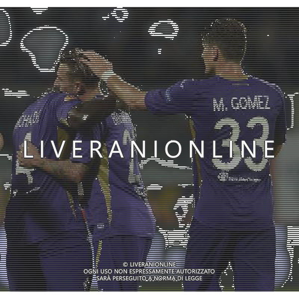 UEFA Europa League 2014/2015 Gruppo K Firenze - 18.09.2014 Fiorentina-Guingamp Nella Foto:bernardeschi esulta /Ph.Vitez-Ag. Aldo Liverani