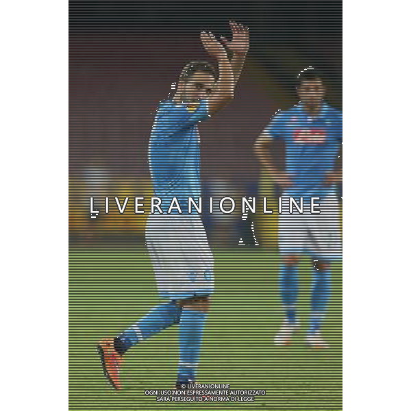 NAPOLI - SPARTA PRAGA UEFA EUROPA LEAGUE 18 SETTEMBRE 2014 NELLA FOTO: HIGUAIN A FINE GARA ©MOSCA/Agenzia Aldo Liverani sas