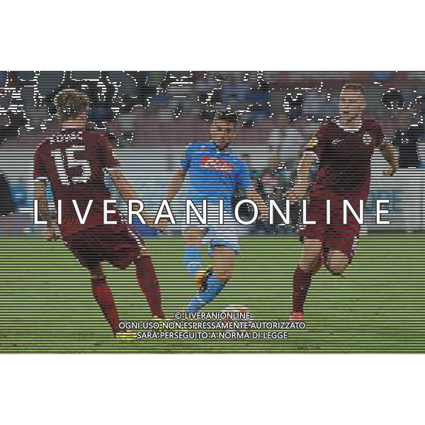 NAPOLI - SPARTA PRAGA UEFA EUROPA LEAGUE 18 SETTEMBRE 2014 NELLA FOTO: IL SECONDO GOL MERTENS ©MOSCA/Agenzia Aldo Liverani sas