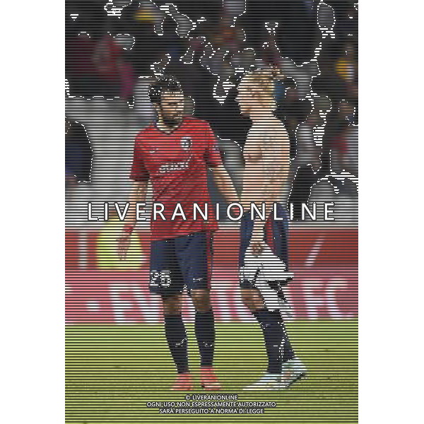 Marko BASA / Simon KJAER - 18.09.2014 - Europa League - Lille / Krasnodar Photo : Fred Porcu / Icon Sport /Agenzia Aldo Liverani sas - ITALY ONLY - EDITORIAL USE ONLY