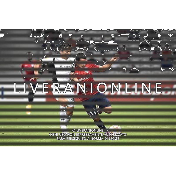 Odil AHMEDOV / Ronny LOPES - 18.09.2014 - Europa League - Lille / Krasnodar Photo : Fred Porcu / Icon Sport /Agenzia Aldo Liverani sas - ITALY ONLY - EDITORIAL USE ONLY