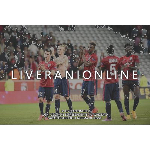 Sebastien CORCHIA / Simon KJAER / Divock ORIGI - 18.09.2014 - Europa League - Lille / Krasnodar Photo : Fred Porcu / Icon Sport /Agenzia Aldo Liverani sas - ITALY ONLY - EDITORIAL USE ONLY