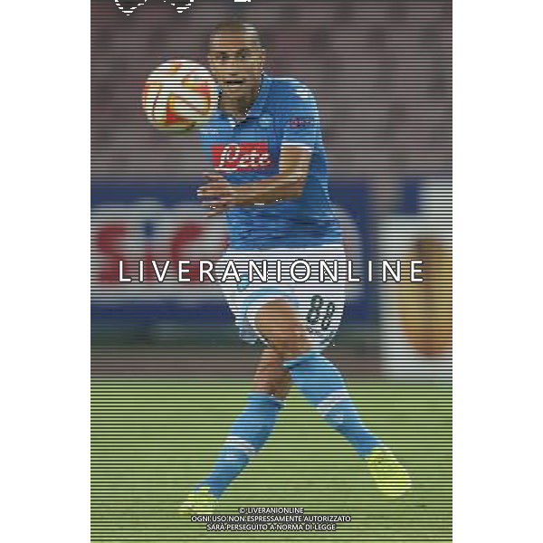 NAPOLI - SPARTA PRAGA UEFA EUROPA LEAGUE 18 SETTEMBRE 2014 NELLA FOTO: GOKHAN INLER ©MOSCA/Agenzia Aldo Liverani sas