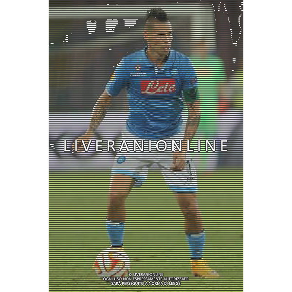 NAPOLI - SPARTA PRAGA UEFA EUROPA LEAGUE 18 SETTEMBRE 2014 NELLA FOTO: MAREK HAMSIK ©MOSCA/Agenzia Aldo Liverani sas