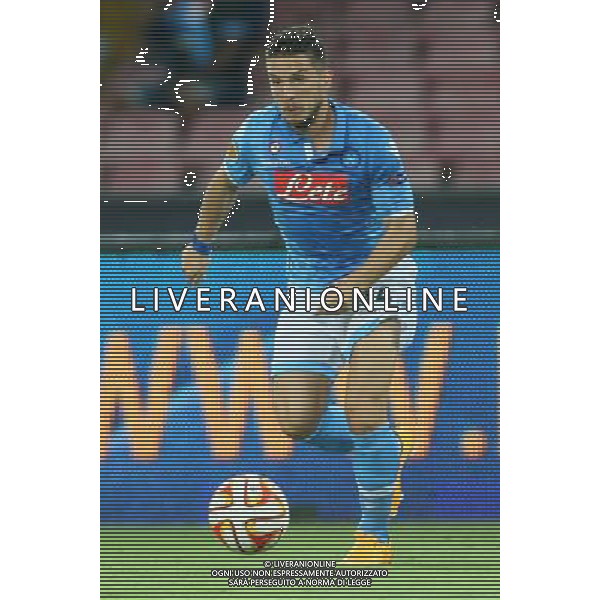 NAPOLI - SPARTA PRAGA UEFA EUROPA LEAGUE 18 SETTEMBRE 2014 NELLA FOTO: DRIES MERTENS ©MOSCA/Agenzia Aldo Liverani sas