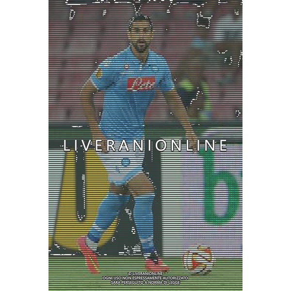 NAPOLI - SPARTA PRAGA UEFA EUROPA LEAGUE 18 SETTEMBRE 2014 NELLA FOTO: MIGUELANGEL BRITOS ©MOSCA/Agenzia Aldo Liverani sas