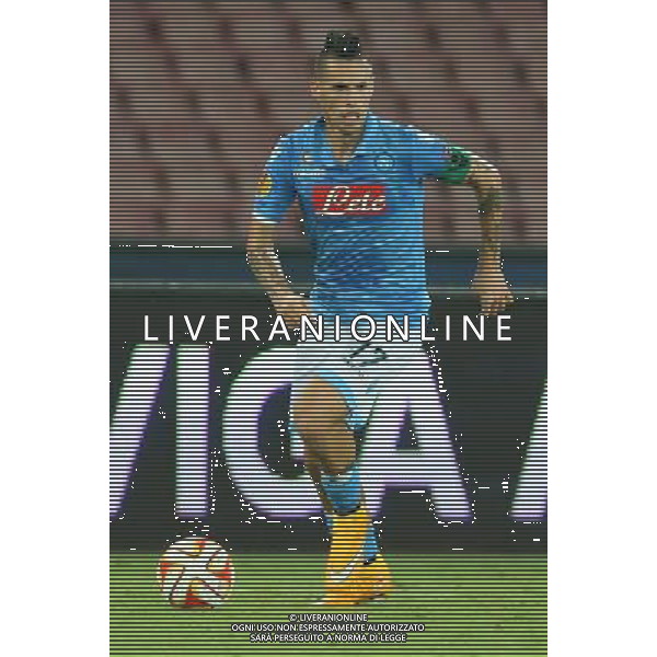 NAPOLI - SPARTA PRAGA UEFA EUROPA LEAGUE 18 SETTEMBRE 2014 NELLA FOTO: MAREK HAMSIK ©MOSCA/Agenzia Aldo Liverani sas