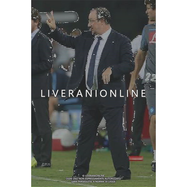 NAPOLI - SPARTA PRAGA UEFA EUROPA LEAGUE 18 SETTEMBRE 2014 NELLA FOTO: RAFAEL BENITEZ ©MOSCA/Agenzia Aldo Liverani sas