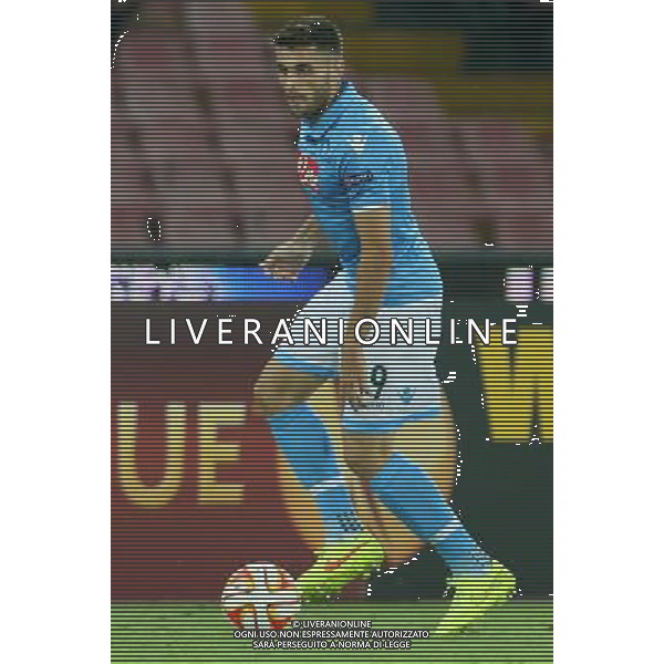 NAPOLI - SPARTA PRAGA UEFA EUROPA LEAGUE 18 SETTEMBRE 2014 NELLA FOTO: DAVID LOPEZ ©MOSCA/Agenzia Aldo Liverani sas