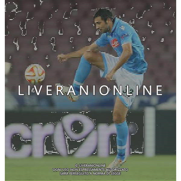 NAPOLI - SPARTA PRAGA UEFA EUROPA LEAGUE 18 SETTEMBRE 2014 NELLA FOTO: RAUL ALBIOL ©MOSCA/Agenzia Aldo Liverani sas