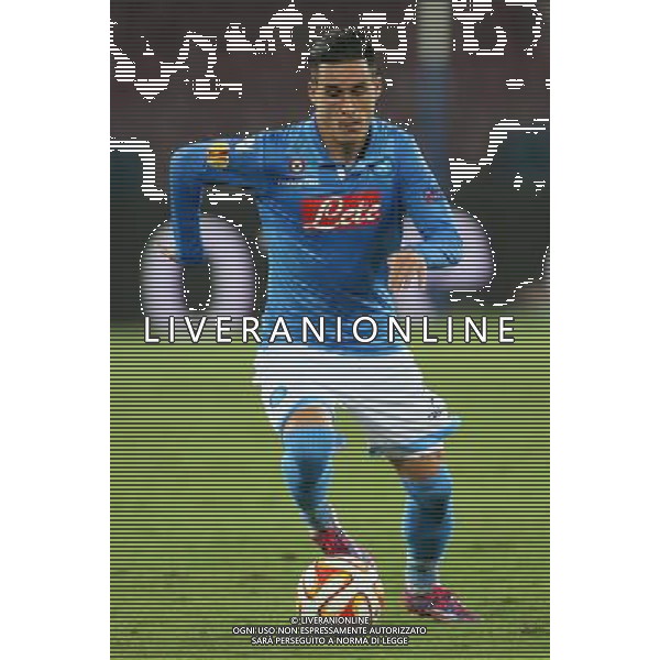 NAPOLI - SPARTA PRAGA UEFA EUROPA LEAGUE 18 SETTEMBRE 2014 NELLA FOTO: JOSE\' CALLEJON ©MOSCA/Agenzia Aldo Liverani sas