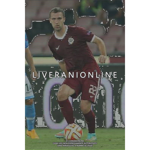 NAPOLI - AC SPARTA PRAGA UEFA EUROPA LEAGUE 18 SETTEMBRE 2014 NELLA FOTO: JOSEF HUSBAUER ©MOSCA/Agenzia Aldo Liverani sas 