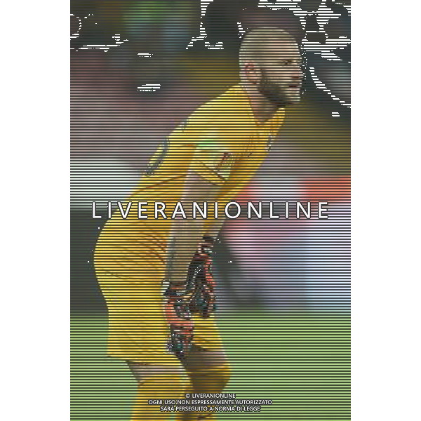 NAPOLI - AC SPARTA PRAGA UEFA EUROPA LEAGUE 18 SETTEMBRE 2014 NELLA FOTO: DAVID BICIC ©MOSCA/Agenzia Aldo Liverani sas 