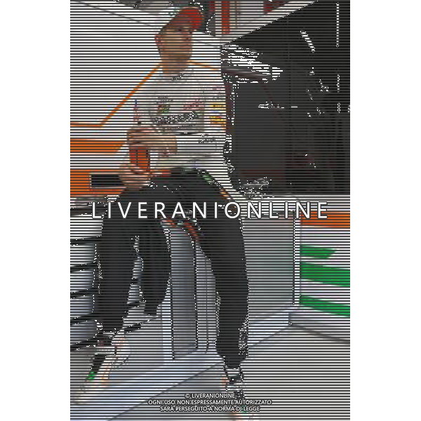 Nico Hulkenberg (GER) Sahara Force India F1 VJM07. 19.09.2014. Formula 1 World Championship, Rd 14, Singapore Grand Prix, Singapore, Singapore, Practice Day. - www.xpbimages.com, EMail: requests@xpbimages.com - copy of publication required for printed pictures. Every used picture is fee-liable. © Copyright: Batchelor / XPB Images /Agenzia Aldo Liverani sas - ITALY ONLY - EDITORIAL USE ONLY - PROVE LIBERE