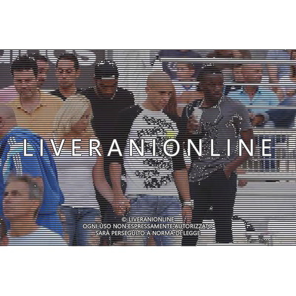 Sofiane FEGHOULI et sa compagne - 20.09.2014 - Marseille / Rennes - 6eme journee de Ligue 1 - Photo : Gaston Petrelli / Icon Sport /Agenzia Aldo Liverani sas - ITALY ONLY - EDITORIAL USE ONLY - RUGBY