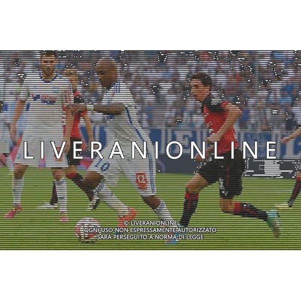 Andre AYEW / Vincent PAJOT - 20.09.2014 - Marseille / Rennes - 6eme journee de Ligue 1 - Photo : Gaston Petrelli / Icon Sport /Agenzia Aldo Liverani sas - ITALY ONLY - EDITORIAL USE ONLY - RUGBY