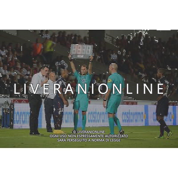 Willy Sagnol / Pascal Dupraz / Thomas Toure / Diego Rolan - 19.09.2014 - Bordeaux / Evian Thonon - 6e journee Ligue 1 Photo : Thierry Bernard / Icon Sport /Agenzia Aldo Liverani sas - ITALY ONLY - EDITORIAL USE ONLY - RUGBY