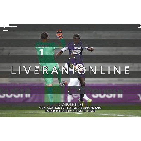 Tongo Doumbia / Remy Vercoutre - 20.09.2014 - Toulouse / Caen - 6eme journee de Ligue 1 - Photo : Manuel Blondeau / Icon Sport AG ALDO LIVERANI SAS ONLY ITALY