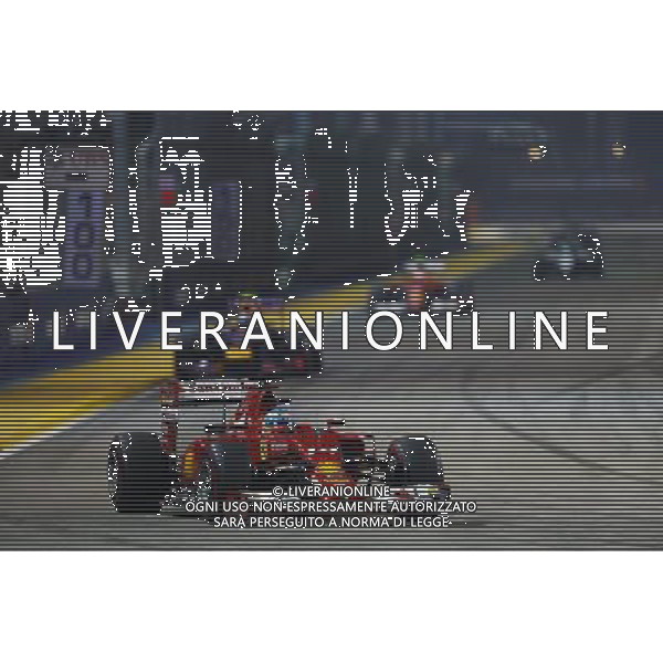 Fernando Alonso (ESP) Ferrari F14-T. 21.09.2014. Formula 1 World Championship, Rd 14, Singapore Grand Prix, Singapore, Singapore, Race Day. AG ALDO LIVERANI SAS ONLY ITALY