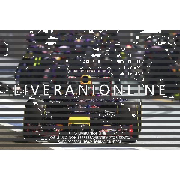 Sebastian Vettel (GER) Red Bull Racing RB10. 21.09.2014. Formula 1 World Championship, Rd 14, Singapore Grand Prix, Singapore, Singapore, Race Day. AG ALDO LIVERANI SAS ONLY ITALY