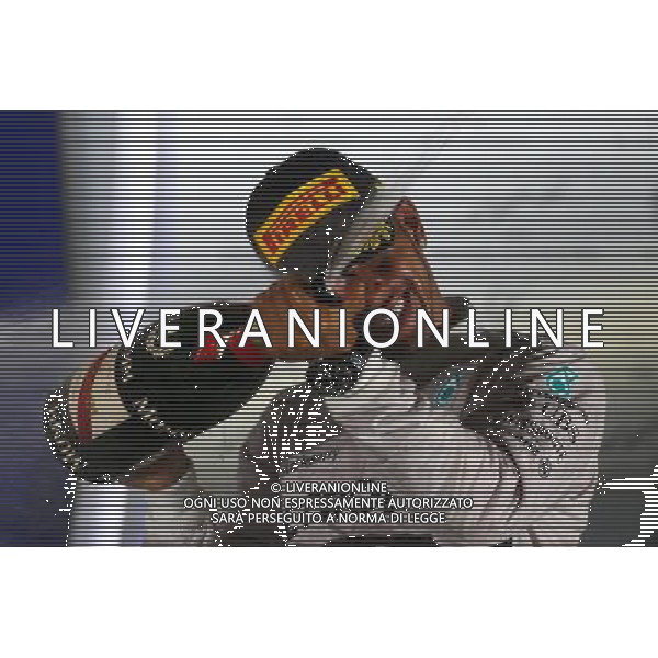 1st place Lewis Hamilton (GBR) Mercedes AMG F1. 21.09.2014. Formula 1 World Championship, Rd 14, Singapore Grand Prix, Singapore, Singapore, Race Day. AG ALDO LIVERANI SAS ONLY ITALY
