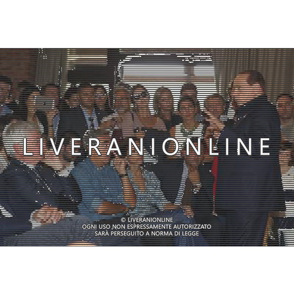 silvio berlusconi parla alla sala qui con paolo romani,maurizio gasparri,mara carfagna e giovanni toti FORZA ITALIA SCUOLA DI FORMAZIONE POLITICA #FORZAFUTURO .sirmione(BS) 21 settembre 2014 ph Fotolive/Alessio Guitti AG ALDO LIVERANI SAS