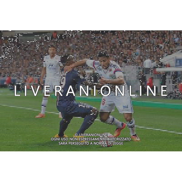 Serge AURIER / Nabil FEKIR - 21.09.2014 - Paris Saint Germain / Lyon - 6eme journee de Ligue 1 - Photo : Aurelien Meunier / Icon Sport AG ALDO LIVERANI SAS ONLY ITALY
