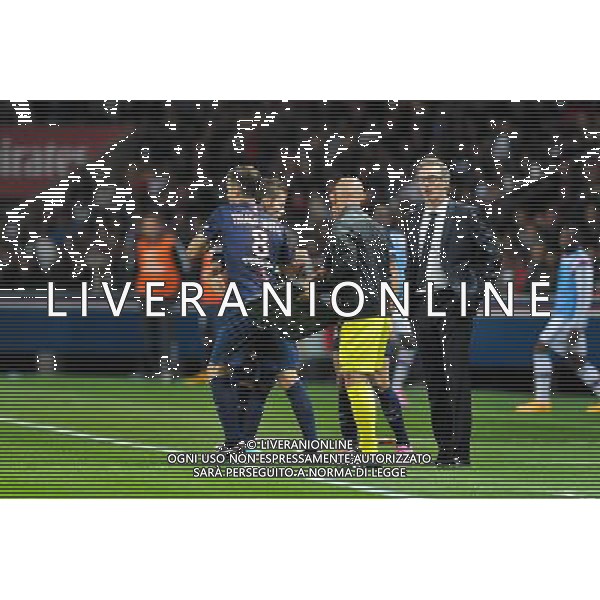 Thiago MOTTA / Yohan CABAYE - 21.09.2014 - Paris Saint Germain / Lyon - 6eme journee de Ligue 1 - Photo : Aurelien Meunier / Icon Sport AG ALDO LIVERANI SAS ONLY ITALY
