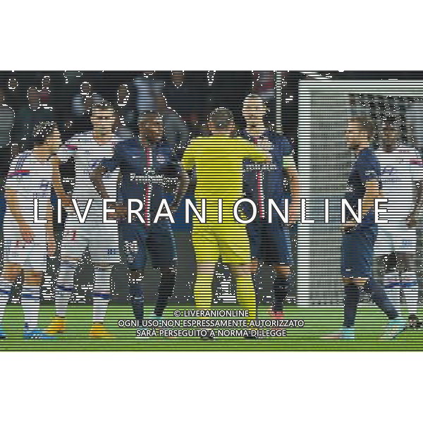 Zlatan IBRAHIMOVIC / Ruddy BUQUET - 21.09.2014 - Paris Saint Germain / Lyon - 6eme journee de Ligue 1 - Photo : Aurelien Meunier / Icon Sport AG ALDO LIVERANI SAS ONLY ITALY