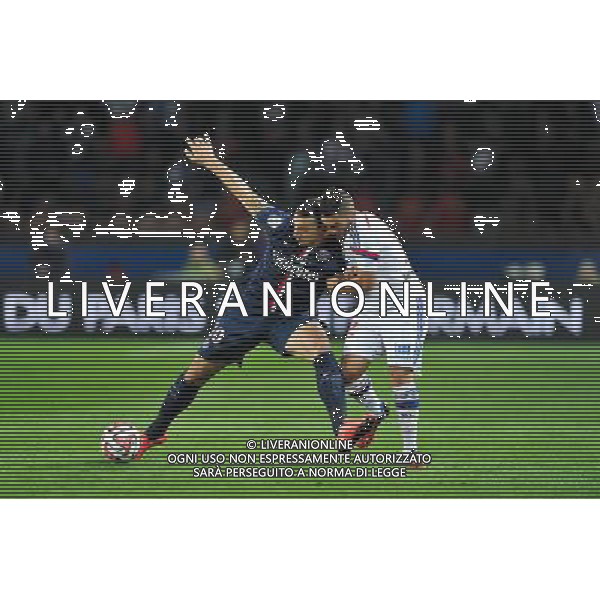 Zlatan IBRAHIMOVIC / Jordan FERRI - 21.09.2014 - Paris Saint Germain / Lyon - 6eme journee de Ligue 1 - Photo : Aurelien Meunier / Icon Sport AG ALDO LIVERANI SAS ONLY ITALY