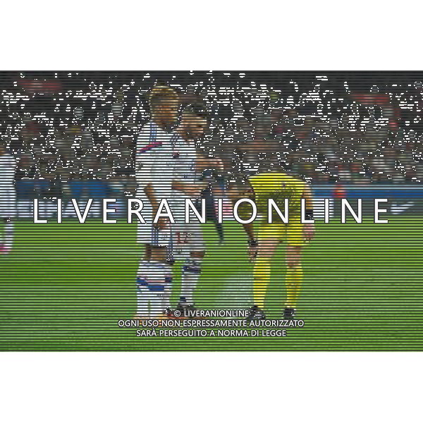 Jordan FERRI / Ruddy BUQUET - 21.09.2014 - Paris Saint Germain / Lyon - 6eme journee de Ligue 1 - Photo : Aurelien Meunier / Icon Sport AG ALDO LIVERANI SAS ONLY ITALY
