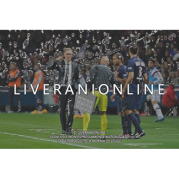 Laurent BLANC / Thiago MOTTA - 21.09.2014 - Paris Saint Germain / Lyon - 6eme journee de Ligue 1 - Photo : Aurelien Meunier / Icon Sport AG ALDO LIVERANI SAS ONLY ITALY